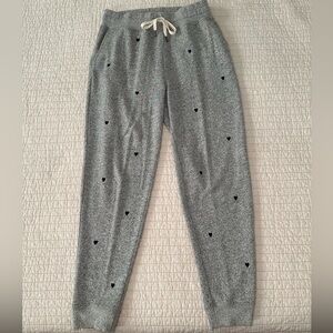 Rails Gray Knit Joggers with Heart Details